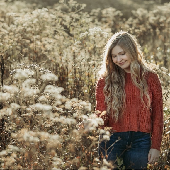 Hollister Coral Sweater Back Cut Outs - Picture 4 of 4